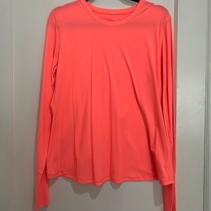 LULULEMON NEON ORANGE TOP SZ 12